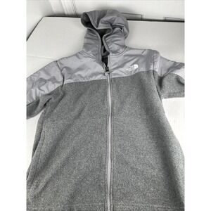 North Face‎ Full Zip Hooded Jacket Youth Large 14/16 Gray 894